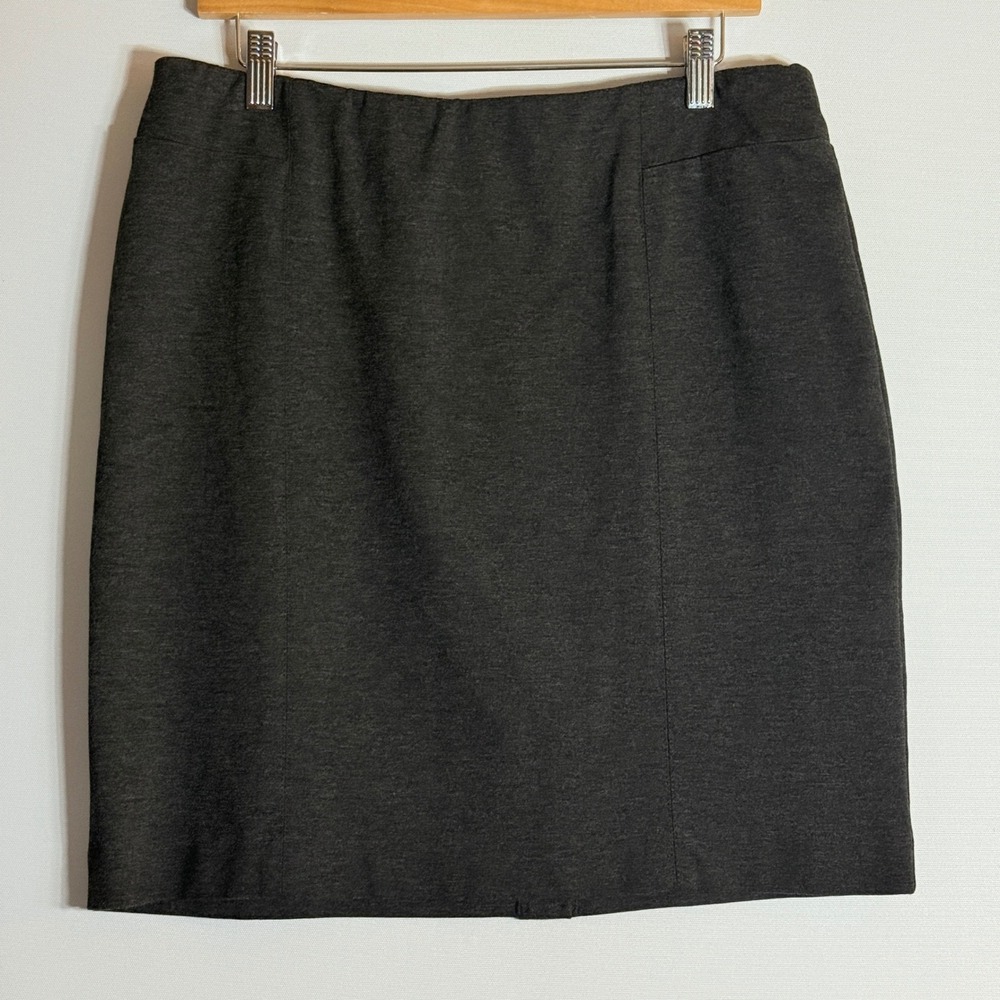 J.‎ Jill Petite Medium Ponte Pencil Skirt Gray Career Office Casual Minimalist